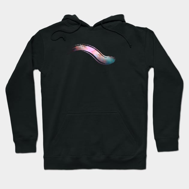 Paint brush stroke galaxy: dancing whoosh Hoodie by Blacklinesw9